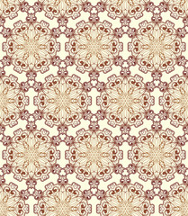 Seamless geometric floral pattern