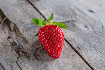 strawberry  on old wooden background