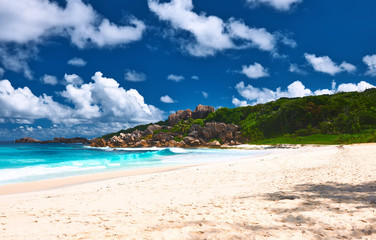 Beautiful beach at Seychelles