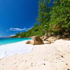 Beautiful Anse Intendance beach at Seychelles