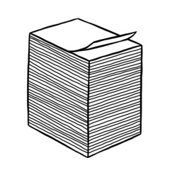 stack of white paper