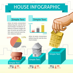 House Infographic graphic template