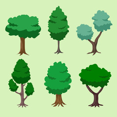 Cartoon Tree Set