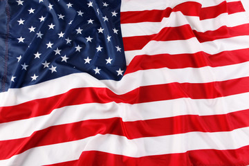 Close up of American flag