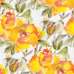 Fototapeta premium Watercolor roses