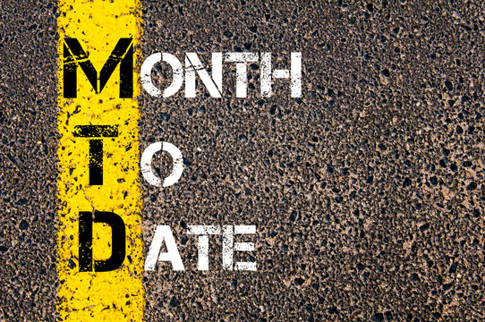 Business Acronym MTD - Month to Date
