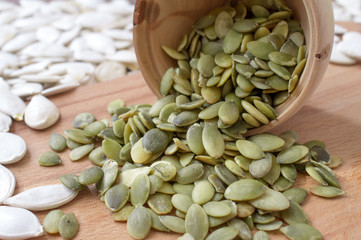 Peeled pumpkin seeds