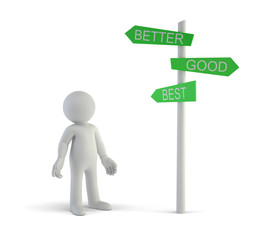 3d small people - good better best directional