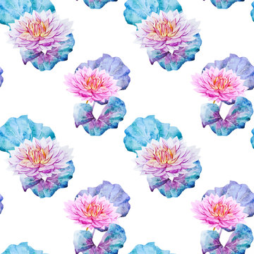 Lotus flowers pattern