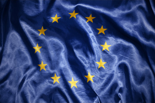 shining european union flag © luzitanija