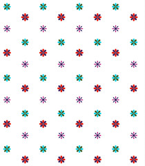 Flower pattern, paper decoration, flower seamless pattern
