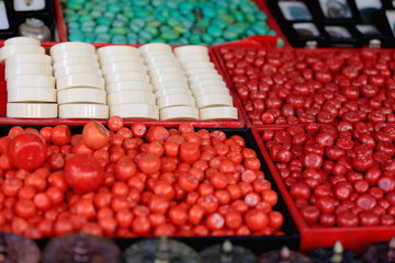 Beads and trinkets for necklace making. Lhasa-Tibet. 1316