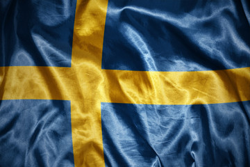 shining swedish flag