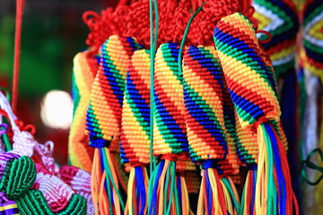Traditional tibetan braided thread ornaments. Lhasa-Tibet. 1322