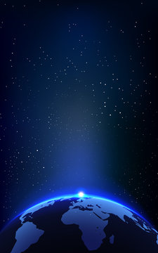 The Earth Planet and Space Background for your Text.
