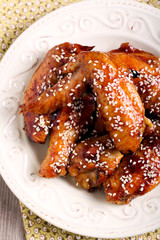 sticky sesame chicken wings