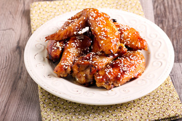 sticky sesame chicken wings