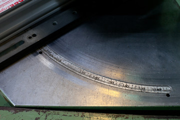 Metal radial ruler