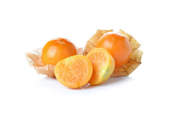 Physalis fruit on a white background