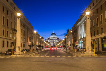 The Papal Basilica of Saint Peter in the Vatican.