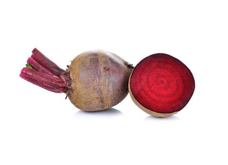 Beetroots isolated on white background