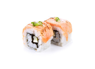 Sushi isolated on white background