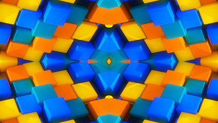 Abstract symmetry and colors