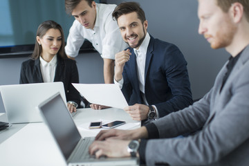 Young people in the office