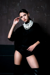 Woman wearing fashion clothes