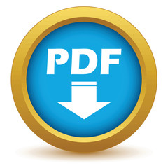 Gold pdf download icon