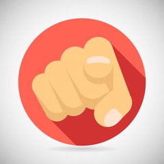 Pointing Finger Potential Client Politician Businesman Elected