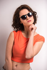 Naklejka premium Woman