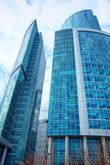 Obraz premium Modern skyscrapers in Moscow