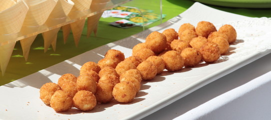 antipasti, piccole arancine