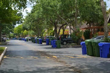 Recycling day in the neighborhood