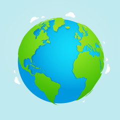 Vector earth illustration