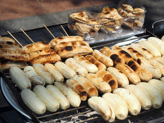 grilled bananas