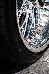 car wheel closeup