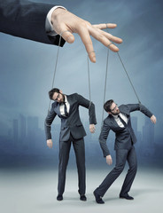 Conceptual picture of the human marionette