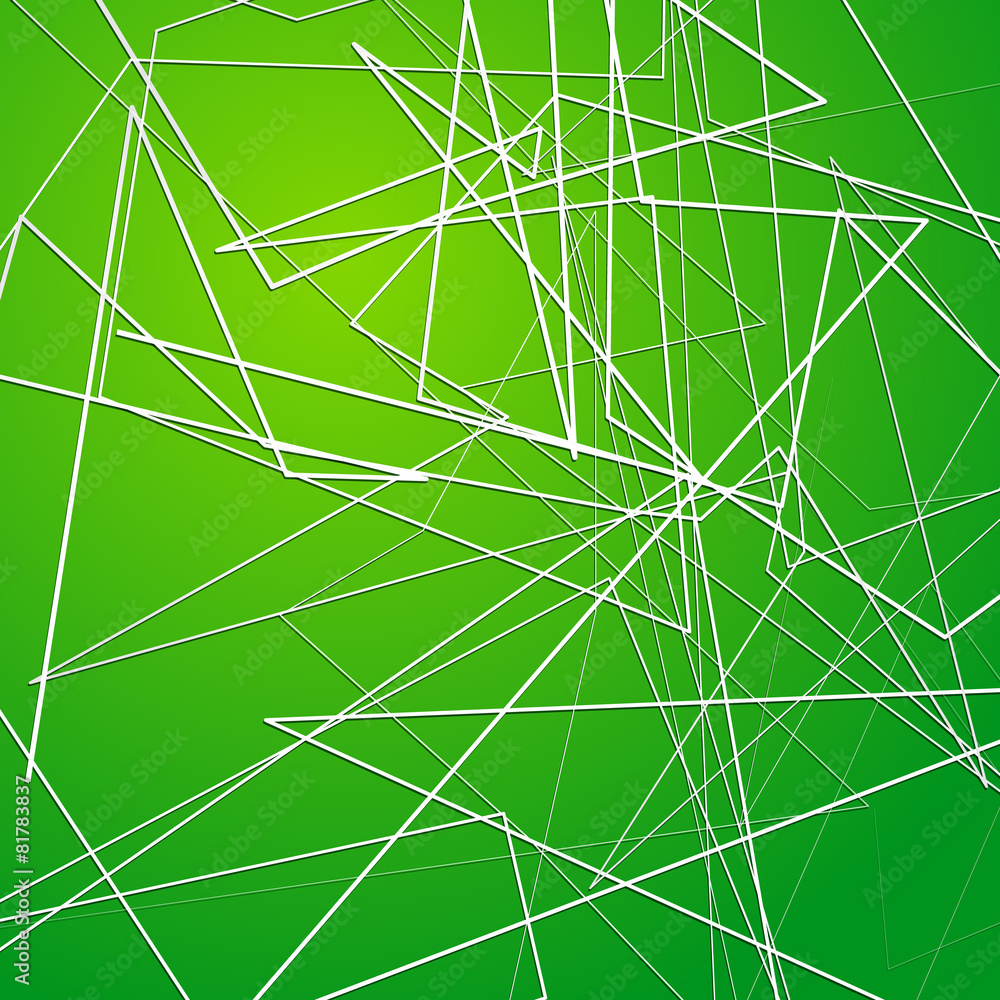 Poster random, irregular angular lines