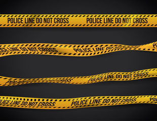 Yellow tape design.