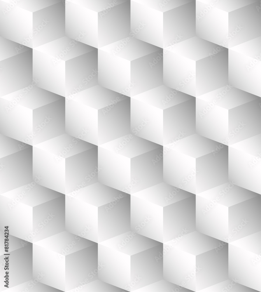 Poster bright pattern made of cubes (repeatable, fill any area with it)