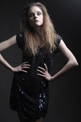 Naklejka premium Fashion model.