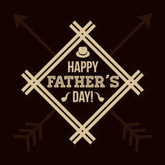 Happy fathers day design.