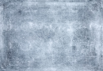 Zerkratzte Metalloberfläche