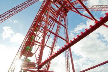 Rotes Riesenrad