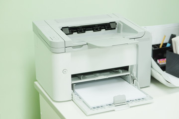 Grey computer printer