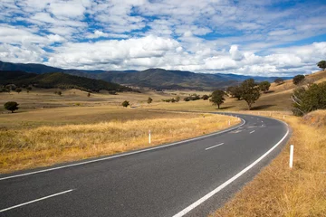 Poster Australian Road Scene near Snowy Mountains © FiledIMAGE