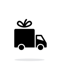 Delivery icon on white background.