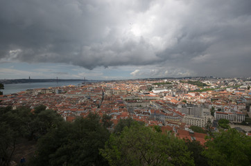 View over Lisbon from the São Jorge castle